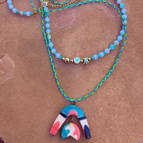 Free People Jewelry - Beaded Layered Necklace 🦋